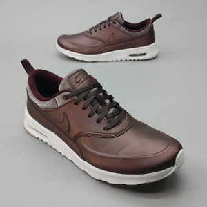 Nike Ladies 9.5 Air Max Thea Premium Trainers Metallic Mahogany 616723-900
